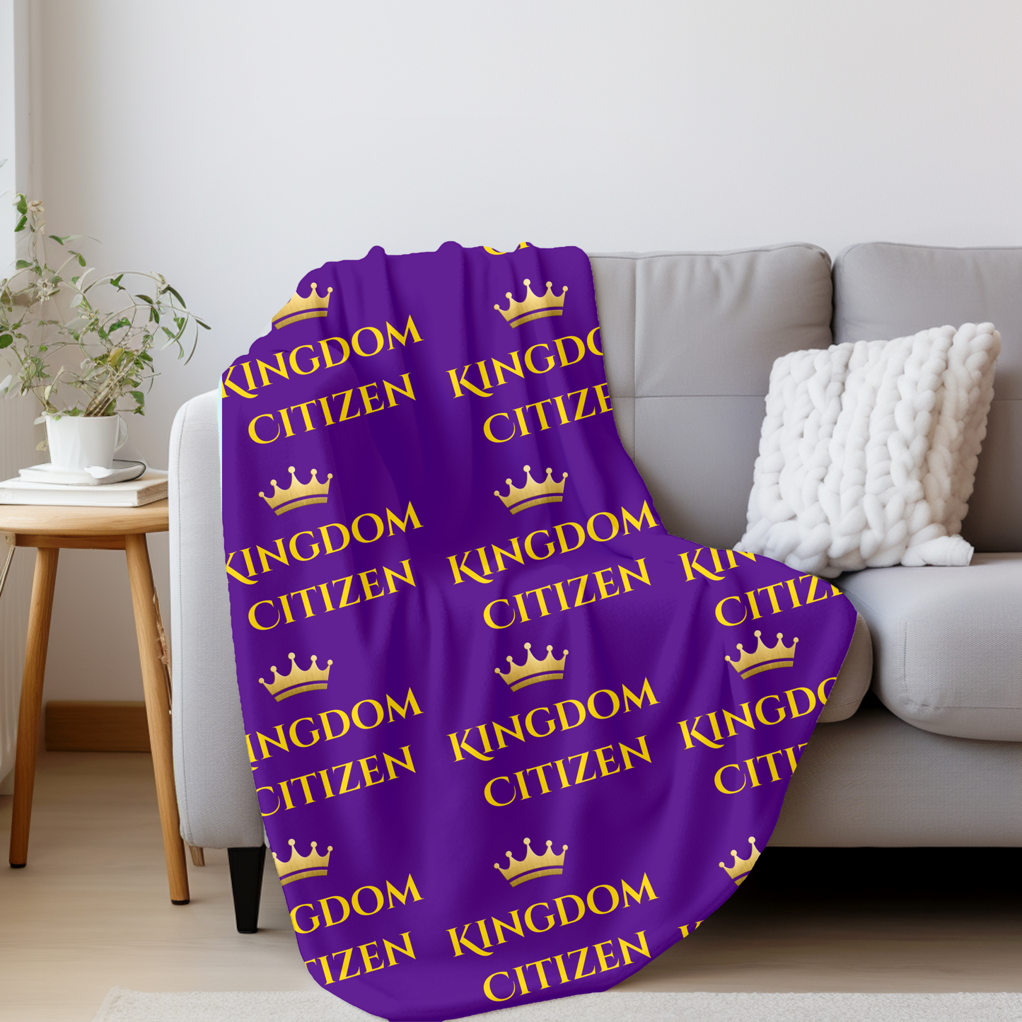 Kingdom Citizen Velveteen Plush Blanket