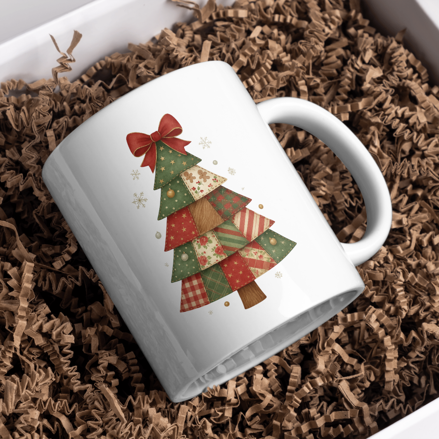 Kingdom Threads Patchwork Mug – Christmas Edition