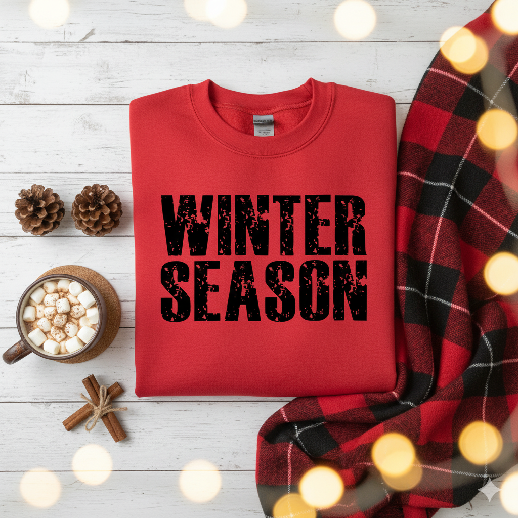 Classic Winter Season Sweatshirt | Cozy Retro Holiday Crewneck